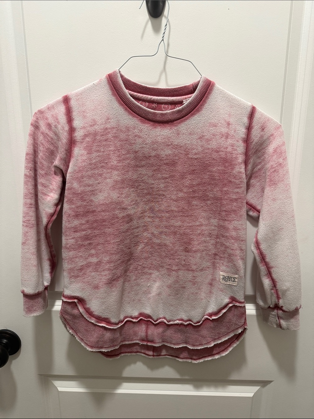 Girls' Red/White Crew Sweatshirt by Royce
